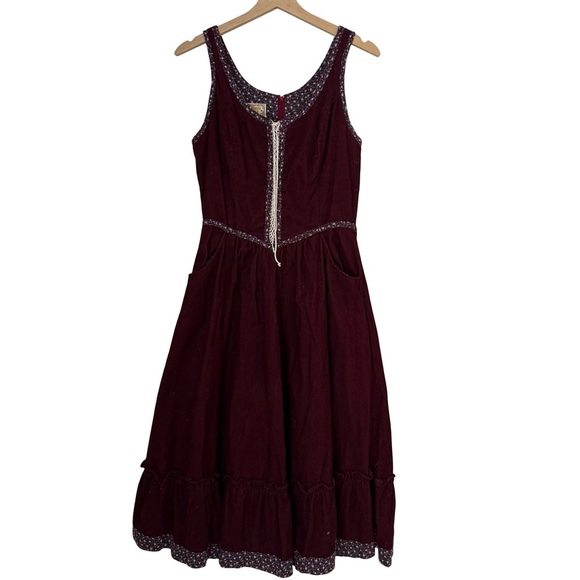 Gunne Sax Ribbed Dress Sz 11 - Picture 1 of 5